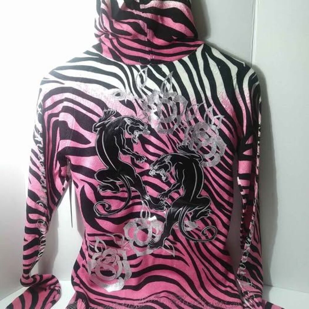 Christian Audigier pink white and black with Panthers small - Picture 5 of 6